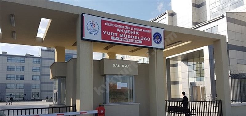 Akşehir Kyk Kız Öğrenci Yurdu - Konya KYK öğrenci yurdu dış görünüşü