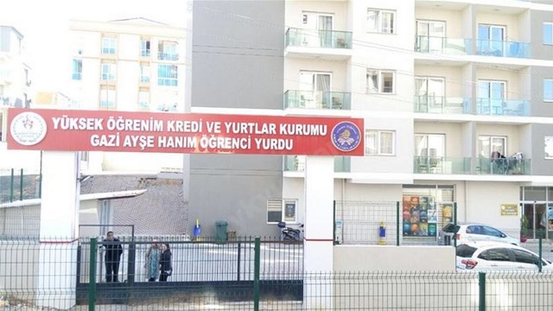 Gazi Ayşe Hanım Kyk Kız Öğrenci Yurdu - İzmir KYK öğrenci yurdu dış görünüşü