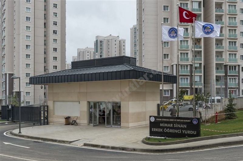 Mimar Sinan Kyk Erkek Öğrenci Yurdu - İstanbul KYK öğrenci yurdu dış görünüşü