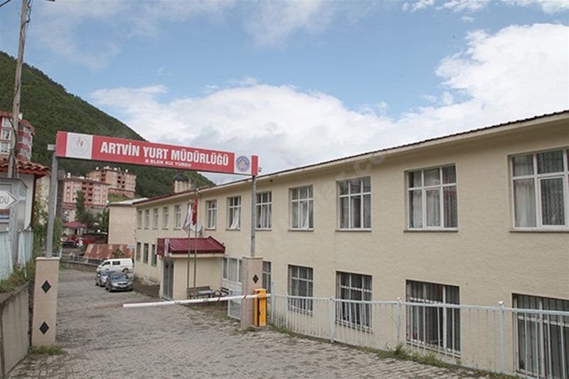 Şah Sultan Kyk Kız ve Erkek Öğrenci Yurdu - Artvin KYK öğrenci yurdu dış görünüşü