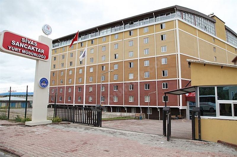 Sivas Sancaktar Kyk Kız Öğrenci Yurdu - Sivas KYK öğrenci yurdu dış görünüşü